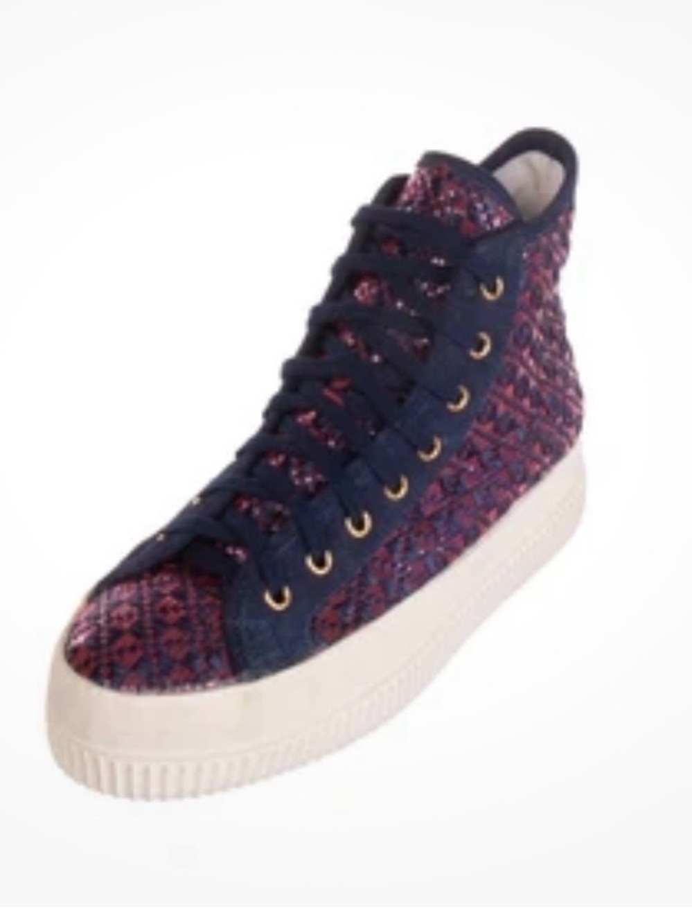Cycle High-Top Sneakers Size 39 Weave Pattern